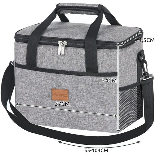 2 Kühlpatronen Thermotasche isoliert 20L grau - Easy2sell - Deluxe