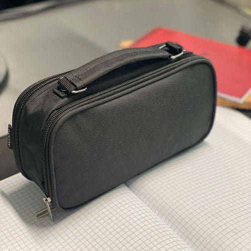 2 - teiliges Federmäppchen erweiterbar mit zwei Fächern schwarz - Easy2sell - Deluxe