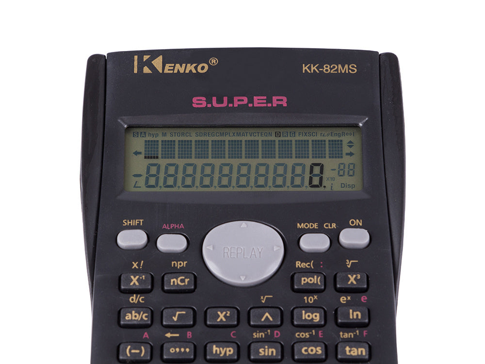 Verk 01053 Taschenrechner KK-82MS, schwarz