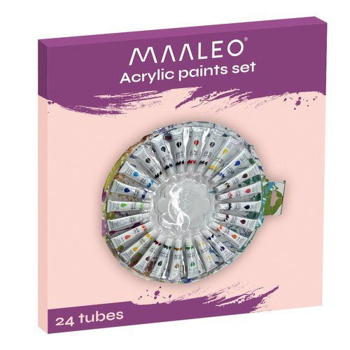 24 Acrylfarben Set 12 ml vielseitig und lebendig - Easy2sell - Deluxe