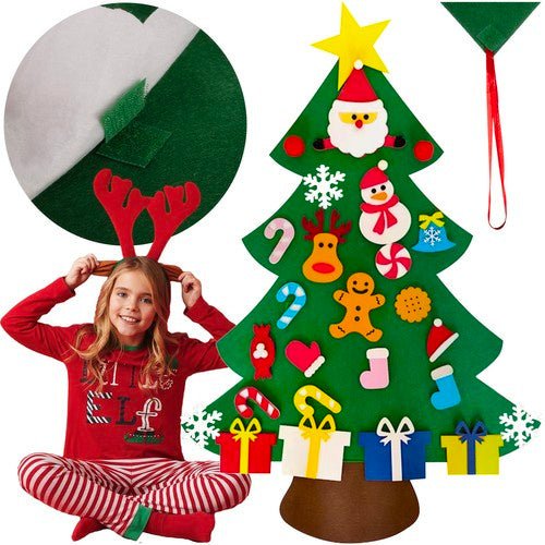 26 Dekorationen für DIY Filz - Weihnachtsbaum langlebig bunt - Easy2sell - Deluxe
