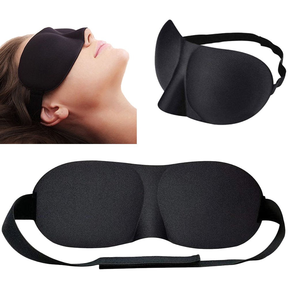 3D-Schlafmaske mit Augenklappe