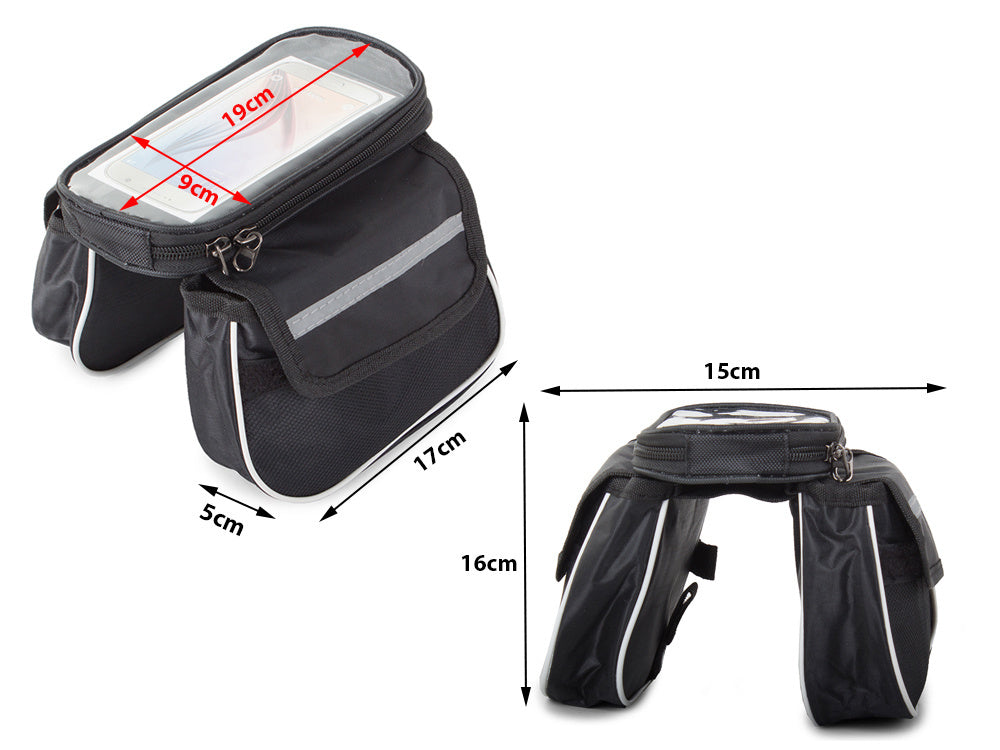 Fahrradtasche mit Handyhülle LAKSO, schwarz