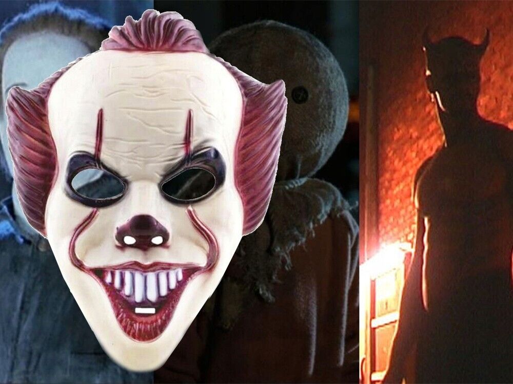 2x Halloween Pennywise Clown Maske Stephen Kings Es Maske Horror Cosplay Kostüm - Easy2sell - Deluxe