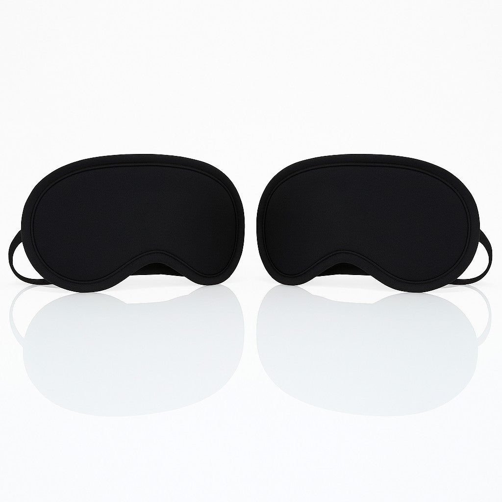 2x Schlafmaske Schlafbrille Augenmaske Reise Sleep Maske Augenbinde extra weich - Easy2sell - Deluxe