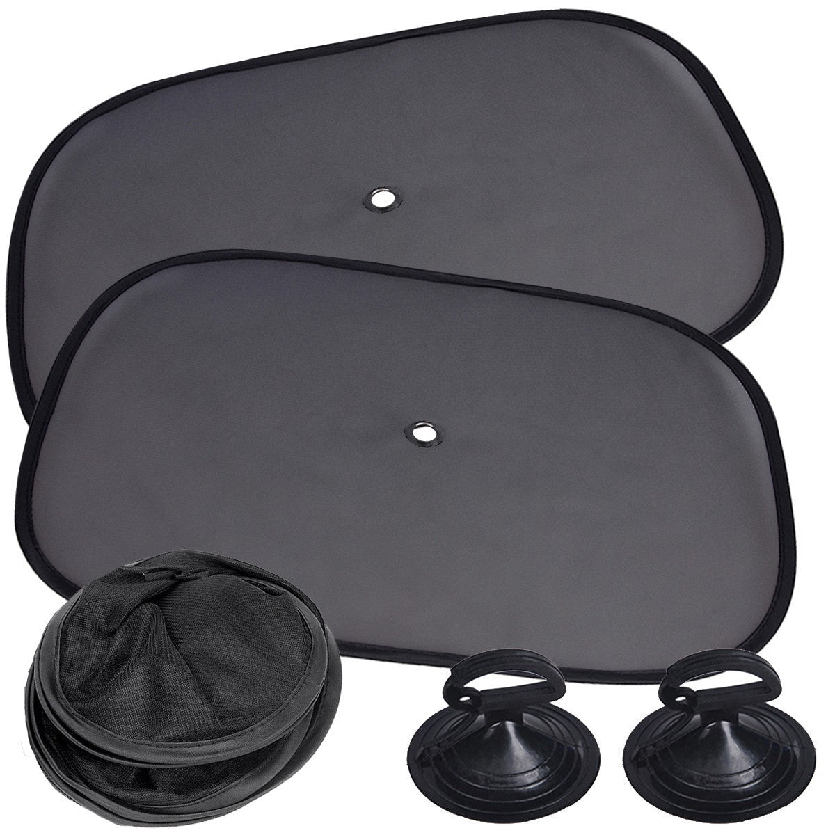 2x Sonnenschutz Universal für Auto PKW Seitenfenster Sonnenblende UV Schutz - Easy2sell - Deluxe