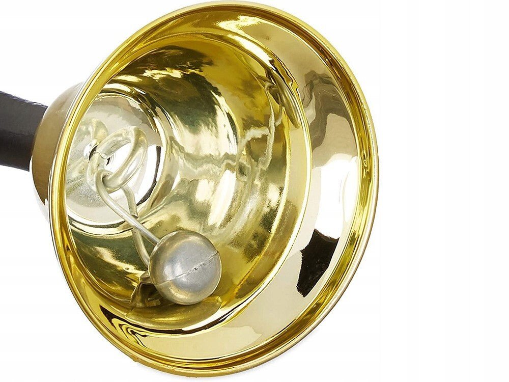2x Tischglocke Weihnachtsglocke Handglocke Hotelglocke Nikolaus Glocke in Gold - Easy2sell - Deluxe