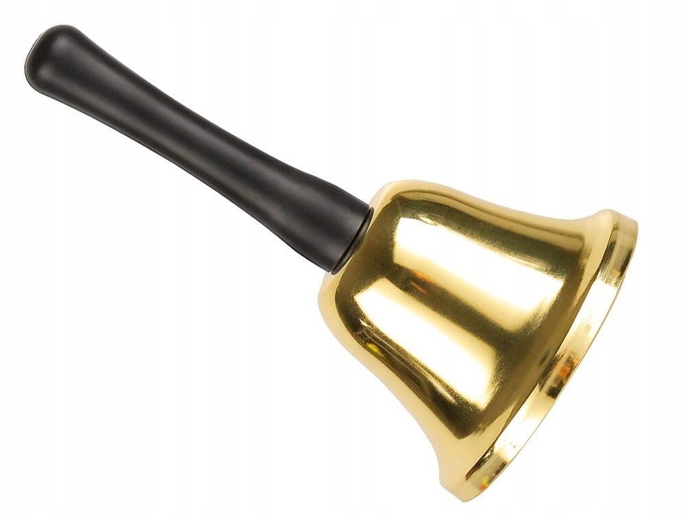 2x Tischglocke Weihnachtsglocke Handglocke Hotelglocke Nikolaus Glocke in Gold - Easy2sell - Deluxe