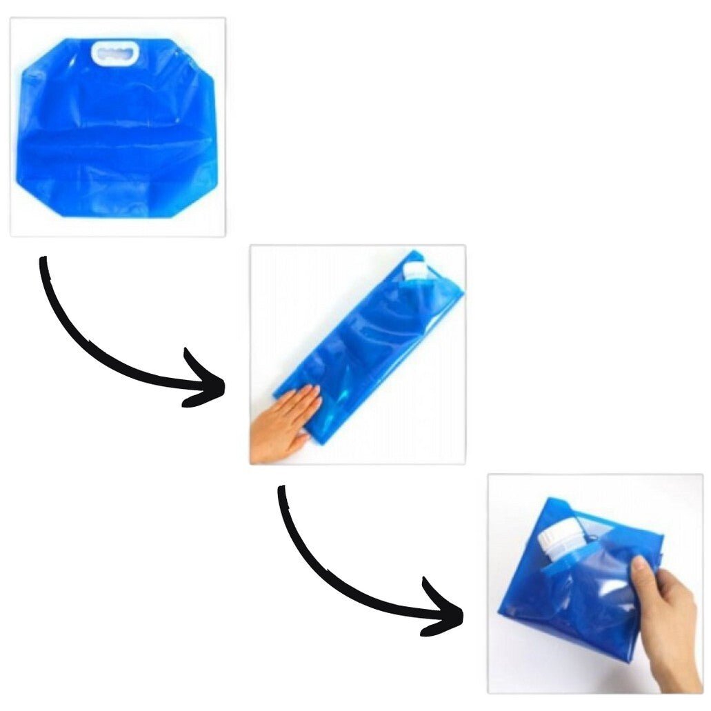 2x Wasserkanister faltbar Wassersack Wasserbehälter Kanister für Camping Garten - Easy2sell - Deluxe