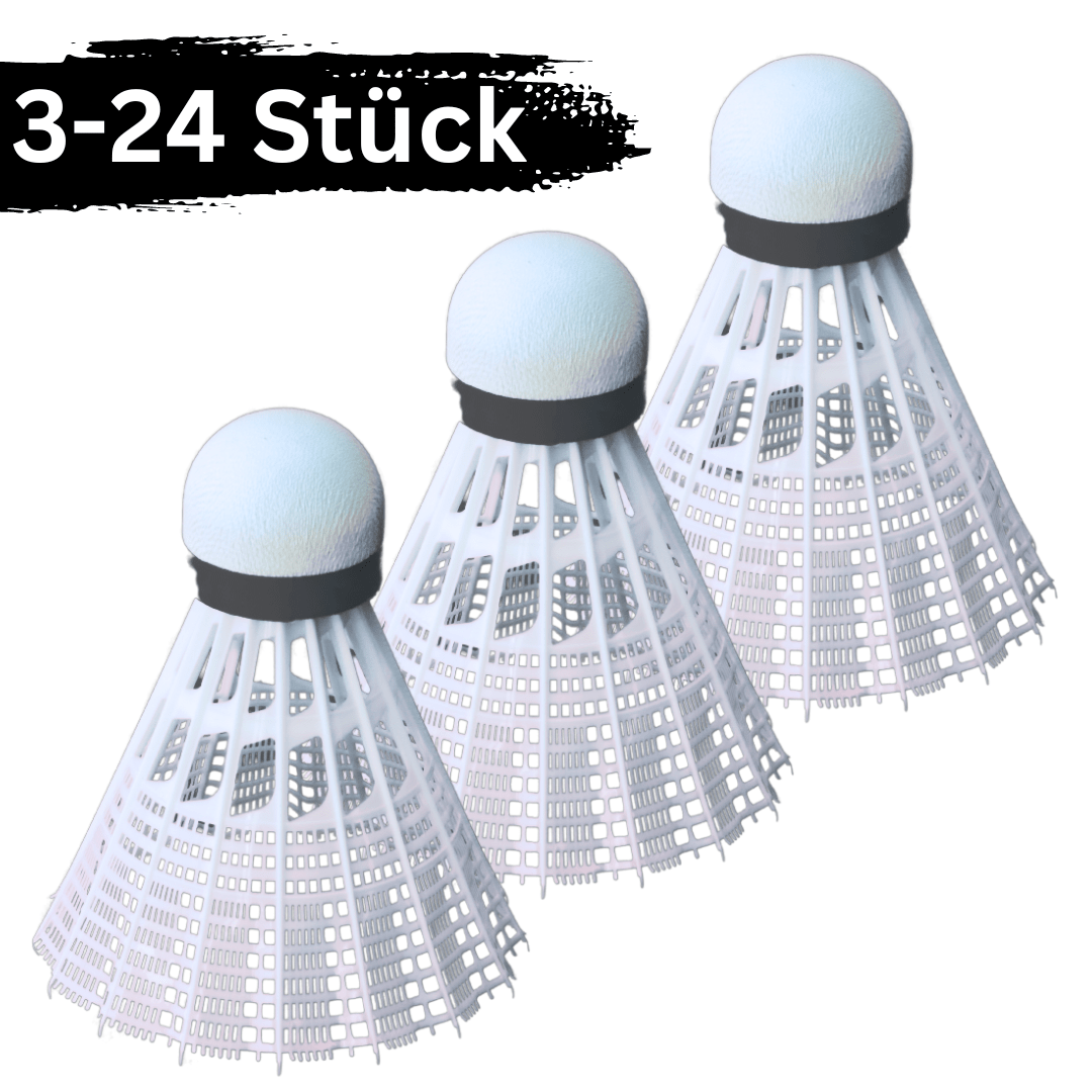 3 - 24 Federbälle Federball Badminton Ball Badmintonbälle Badminton Set Bälle Weiß - Easy2sell - Deluxe