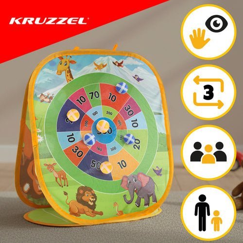 3 - in - 1 Geschicklichkeitsspiel Wurfspiel Set für Kinder – Drinnen & Draußen - Easy2sell - Deluxe