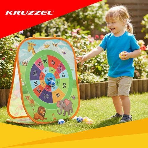 3 - in - 1 Geschicklichkeitsspiel Wurfspiel Set für Kinder – Drinnen & Draußen - Easy2sell - Deluxe