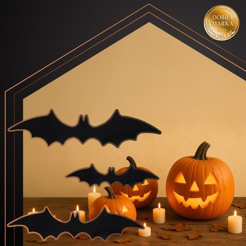 3D Fledermaus Aufkleber Halloween Wanddeko Schwarz PVC Set 56 Stück - Easy2sell - Deluxe