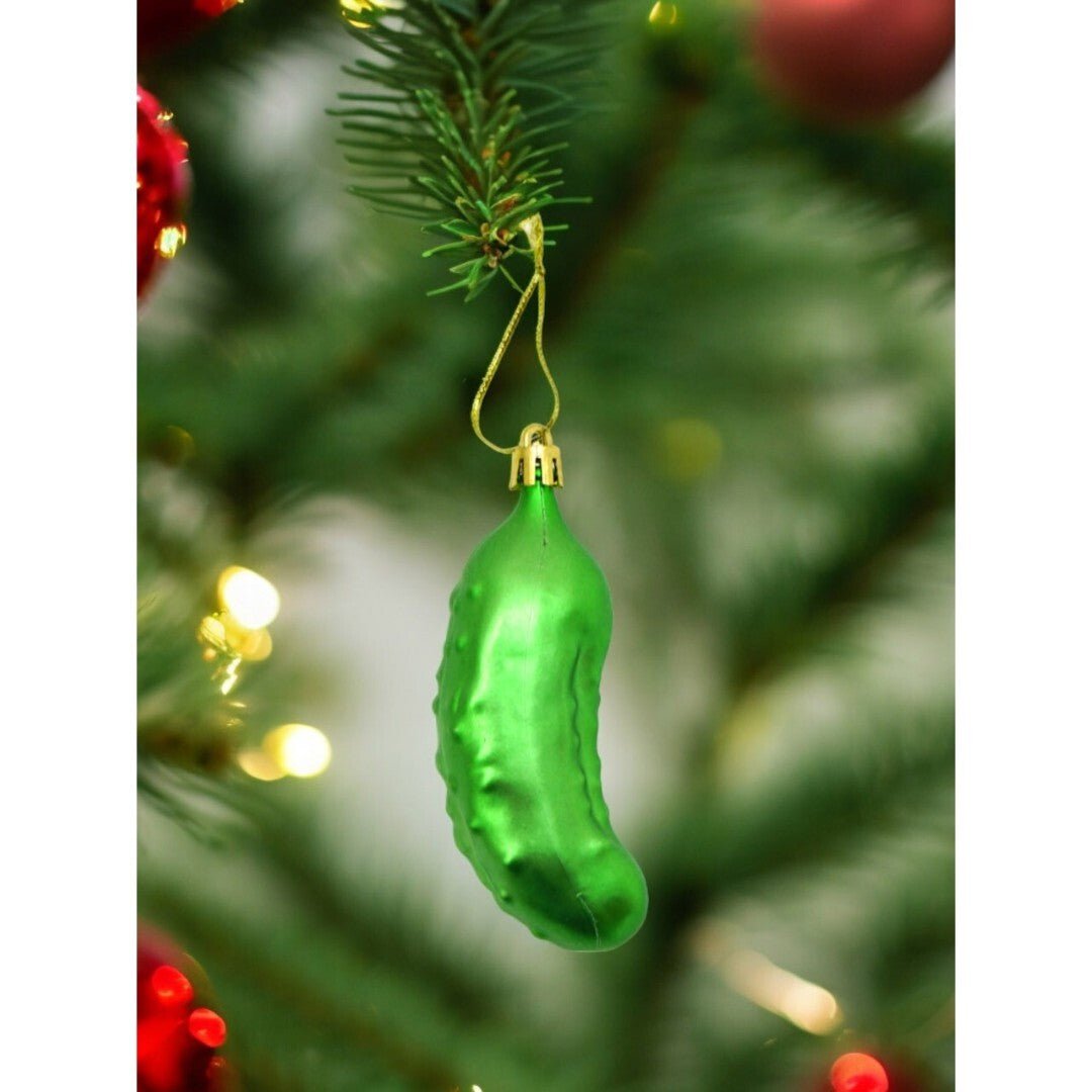 3x Weihnachtsgurke Gurke Anhänger Baumschmuck Weihnachten Tannenbaum Christbaum - Easy2sell - Deluxe