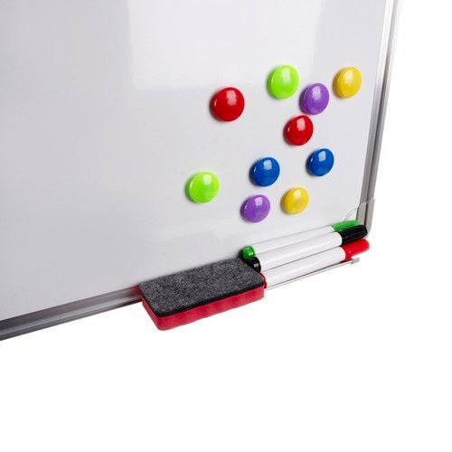 4 Marker und 10 Magnete für magnetische Tafel weiß - Easy2sell - Deluxe