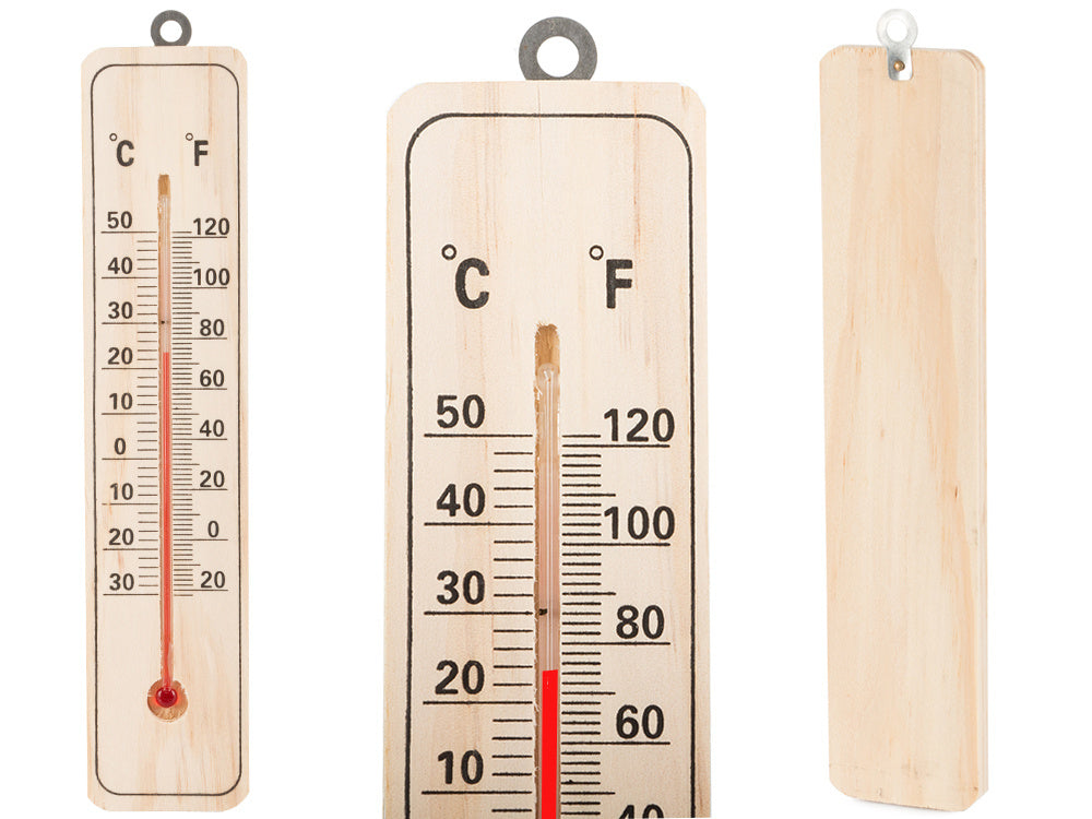 Verk 07185 Außenthermometer 22 cm Holz