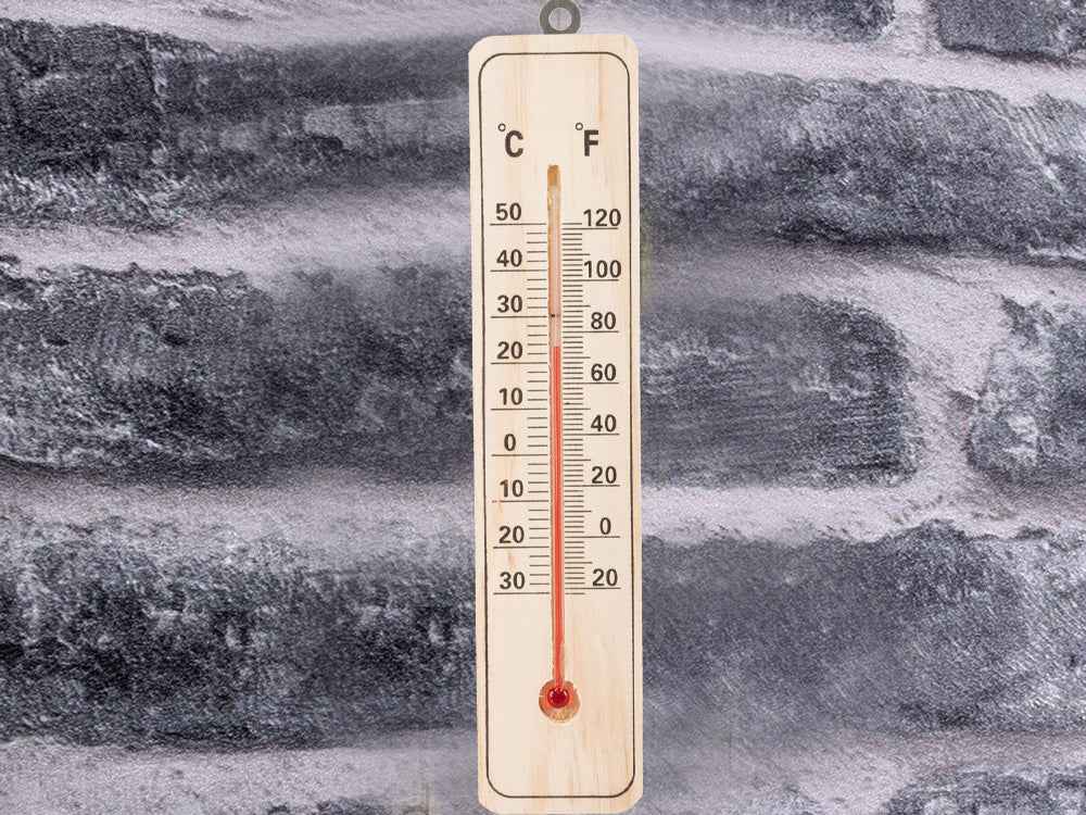Verk 07185 Außenthermometer 22 cm Holz
