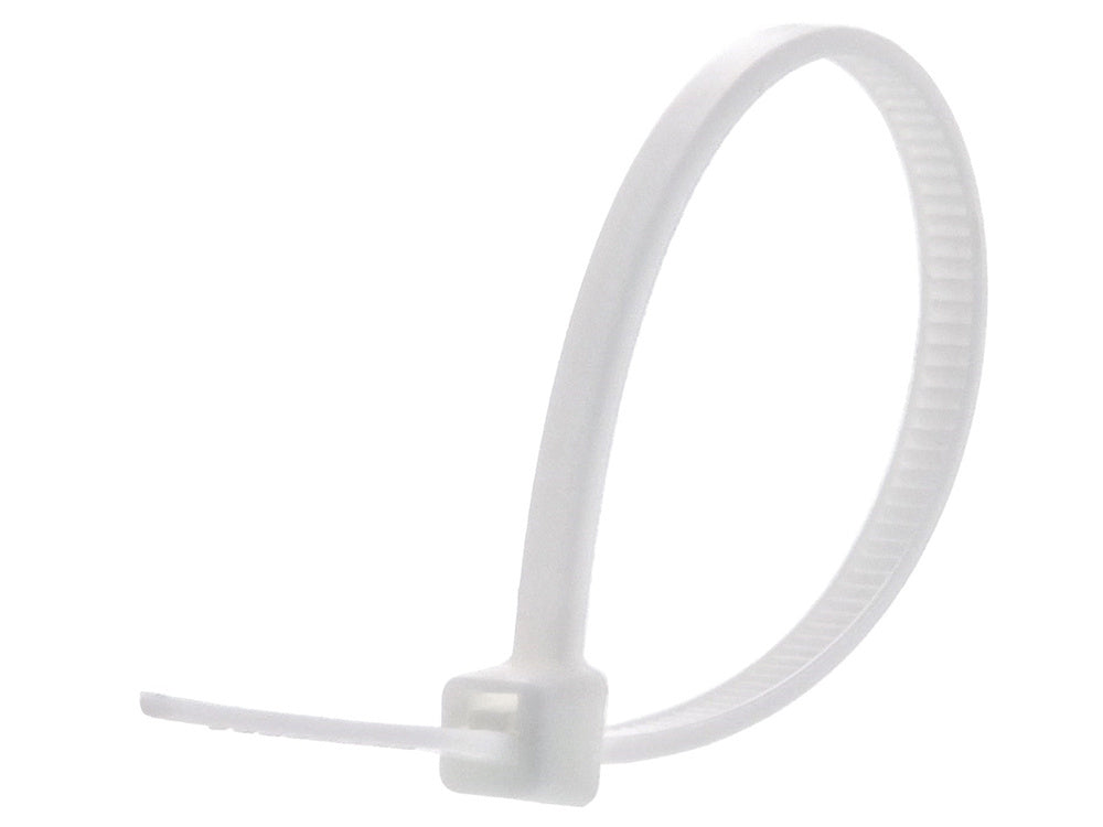 Verk 11348 Kabelbinder 2,5 x 100 mm, weiß, Packung mit 500 Stück