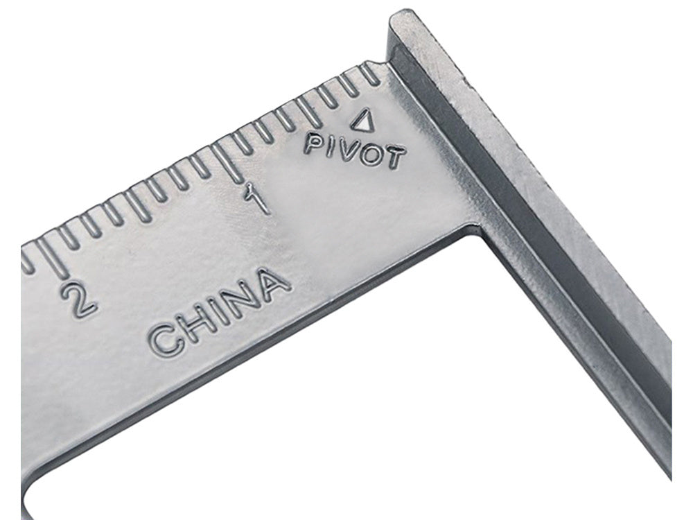 Verk 11347 Große Aluminium-Schrägwinkellehre 180 mm