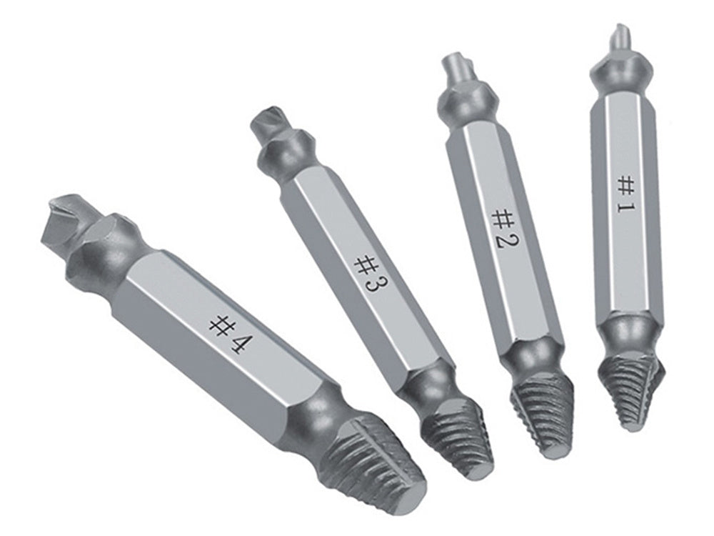 Verk 11345 Ausdreher für beschädigte Schrauben 2-12 mm 4 Stk