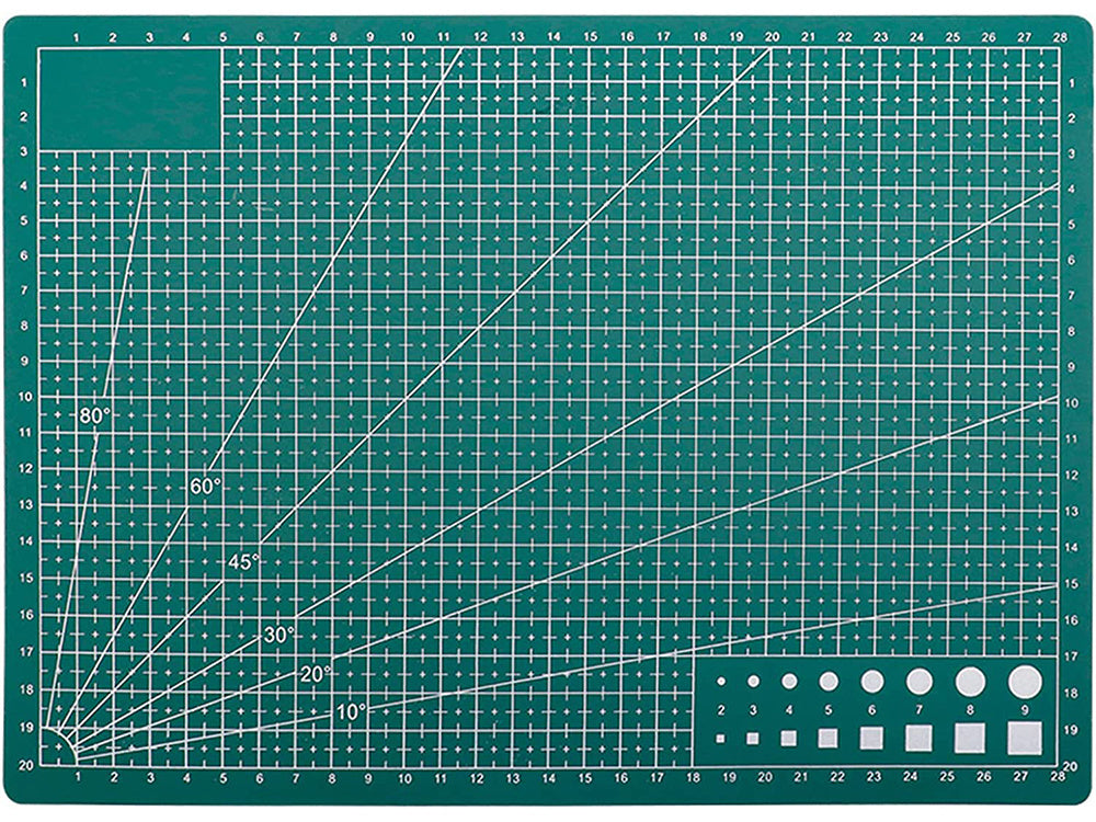 Verk 11354 Doppelseitige Schneide- und Schneidematte, A4, grün