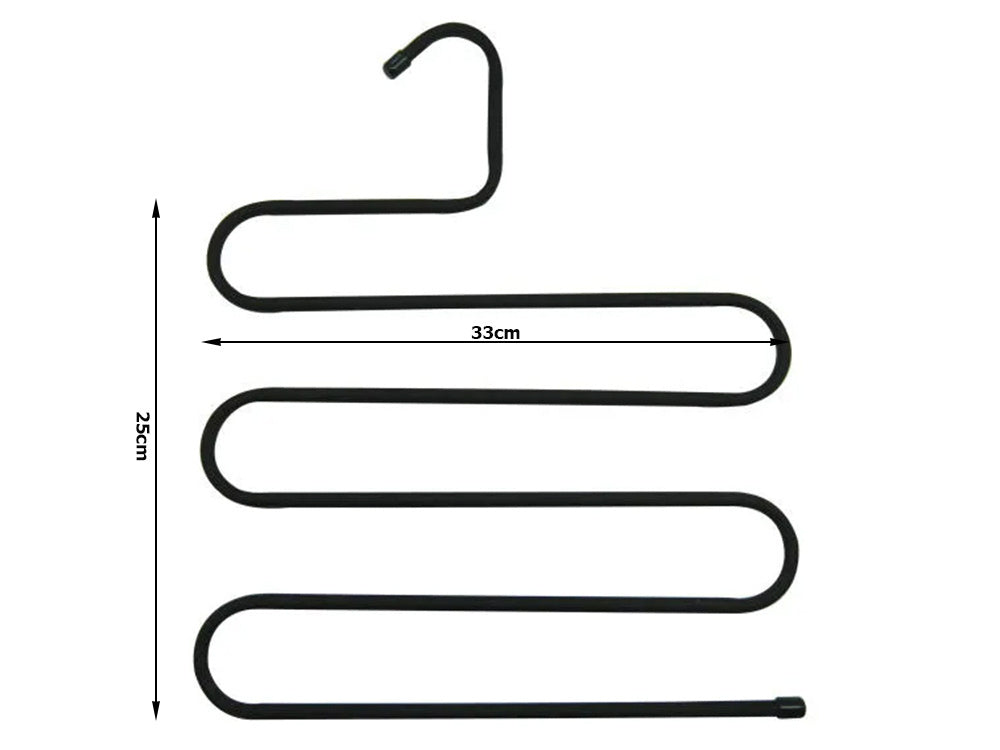 Hosenbügel Organizer für 5 Hosen Kleiderschrank platzsparend massiv 34 cm Bad