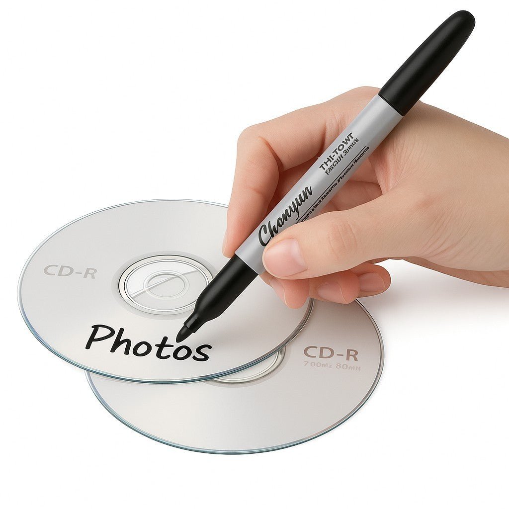 4x Folienmarker Permanent Marker CD Universalmarker Folienschreiber in Schwarz - Easy2sell - Deluxe