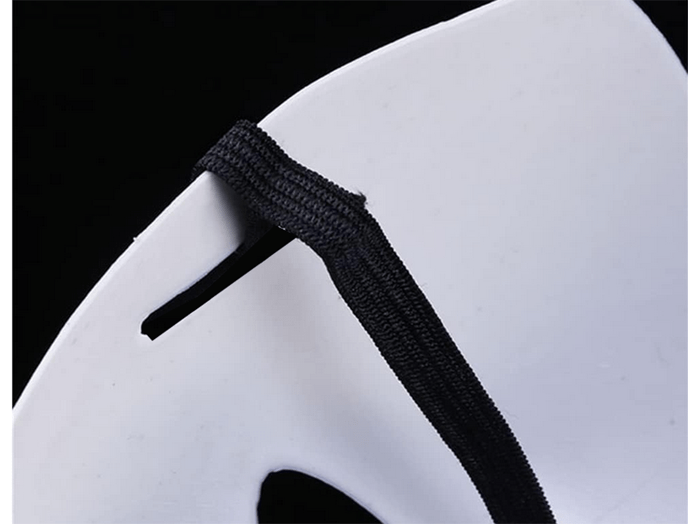 4x Halloween Maske in weiß - gruselige Theathermaske zum bemalen für Kostüm - Easy2sell - Deluxe