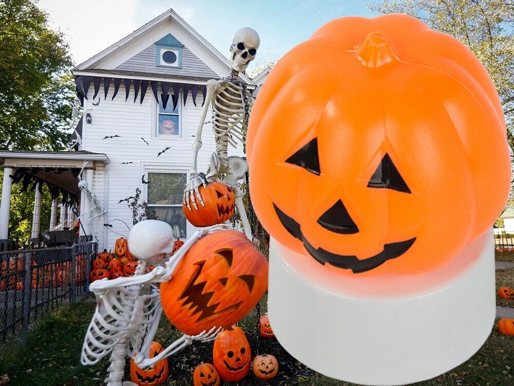 4x LED Kürbis Deko Halloween Dekoration leuchtender Pumpkin inkl. Batterie - Easy2sell - Deluxe