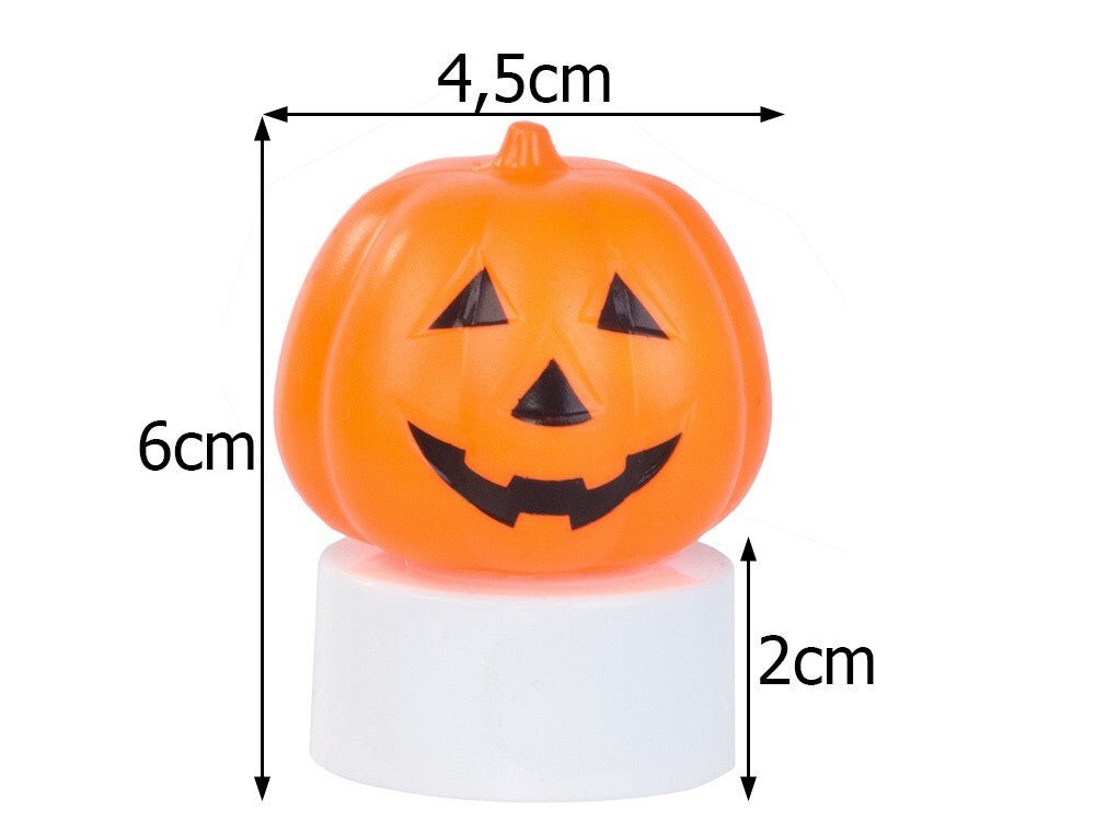 4x LED Kürbis Deko Halloween Dekoration leuchtender Pumpkin inkl. Batterie - Easy2sell - Deluxe