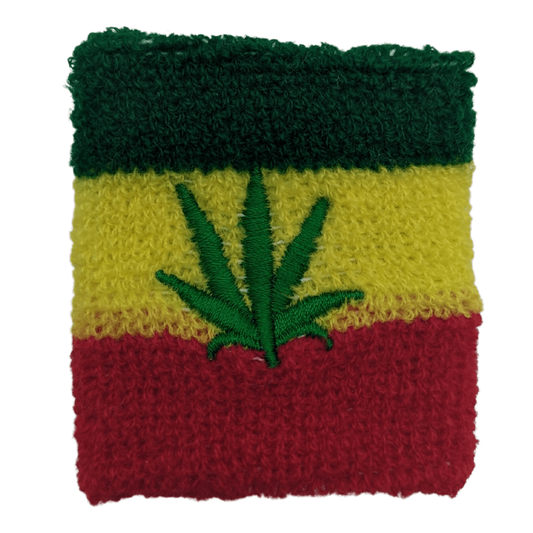 4x Schweißband Hippie Kostüm Schweiß Band für Festival Hippie Gras Reggae Hanf - Easy2sell - Deluxe