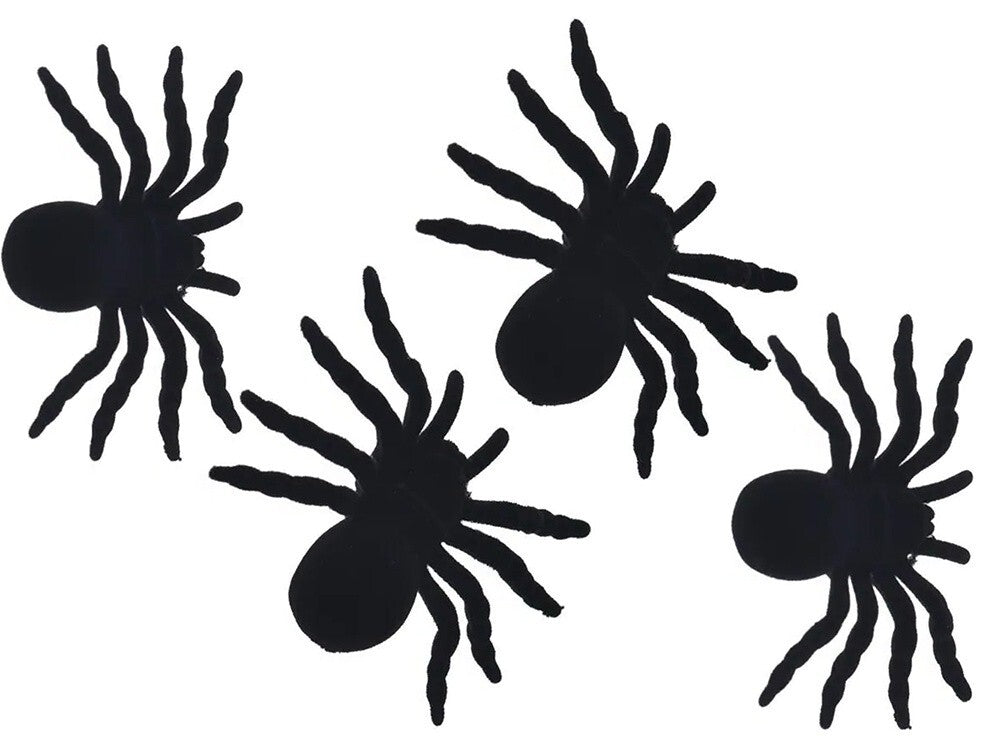 4x Spinnen Halloween Dekoration Spinne Horror gruselige Deko Set Spinne - Easy2sell - Deluxe