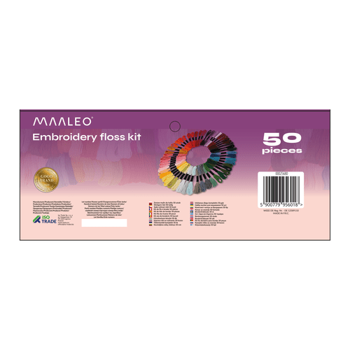 50 Stück bunte Stickfäden, reißfest und langlebig, mehrfarbig - Easy2sell - Deluxe