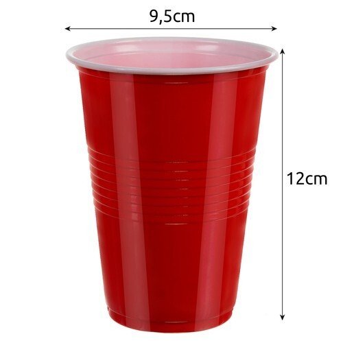 50x Bierpongbecher Red Cups stabile Rote Bierbecher Bierpong Becher Beerpong - Easy2sell - Deluxe