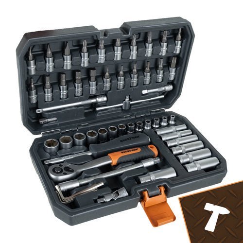 56 - teiliges Werkzeugset mit 72 - Zahn - Ratsche - Easy2sell - Deluxe