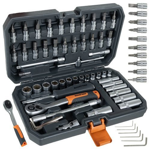 56 - teiliges Werkzeugset mit 72 - Zahn - Ratsche - Easy2sell - Deluxe