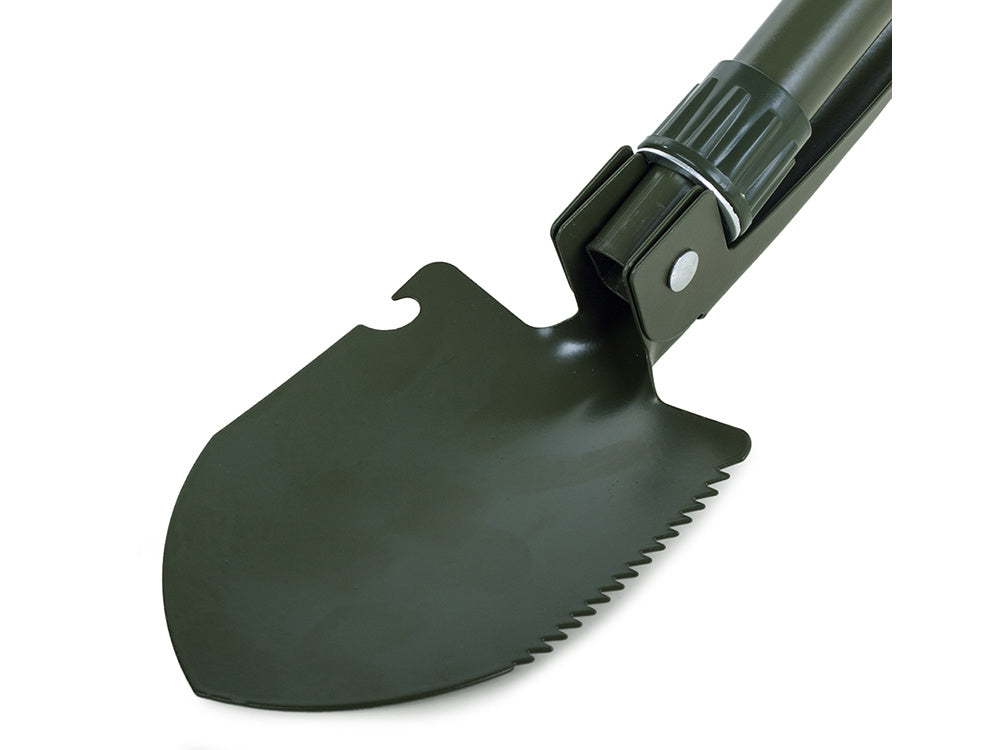 Klappspaten multifunktional Stahl klappbar Säge Öffner Gürteltasche 41,5 cm