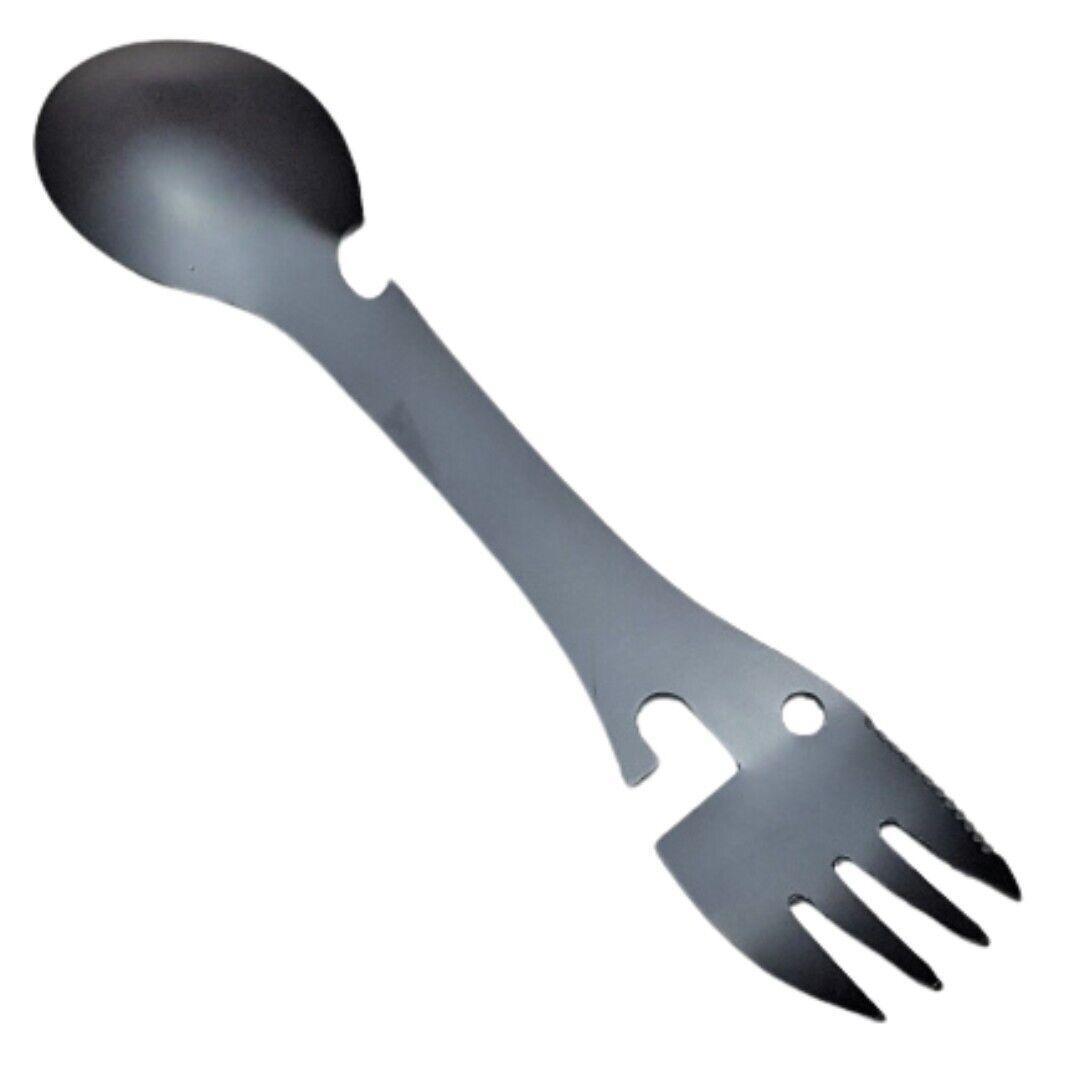 5in1 Göffel Camping Feldbesteck Outdoor Survival Essbesteck Gabel Löffel Besteck - Easy2sell - Deluxe