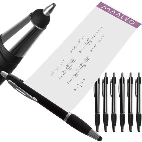 6 Stifte mit einziehbarem Notizblatt für effizientere Notizen in Blau und Schwarz - Easy2sell - Deluxe