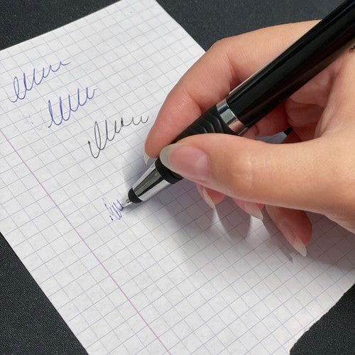6 Stifte mit einziehbarem Notizblatt für effizientere Notizen in Blau und Schwarz - Easy2sell - Deluxe