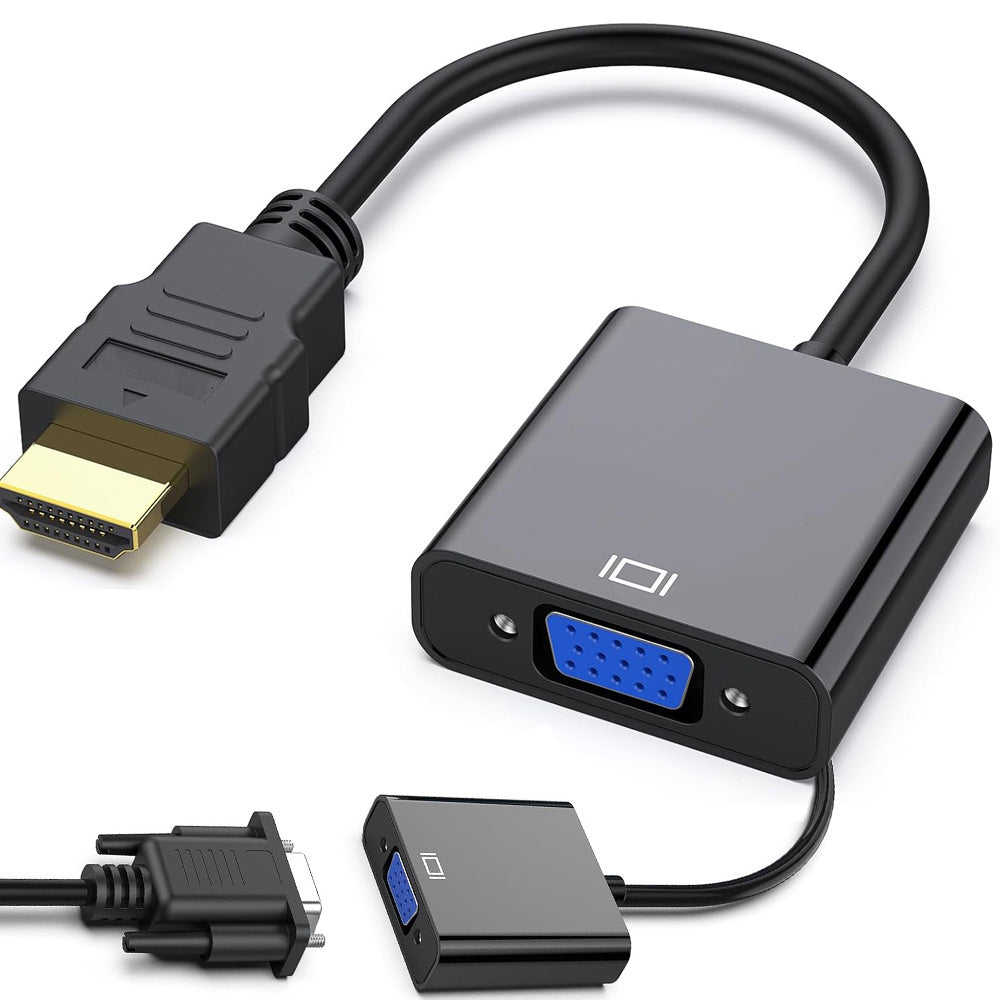 Konverteradapter HDMI auf VGA D-Sub Kabel schwarz