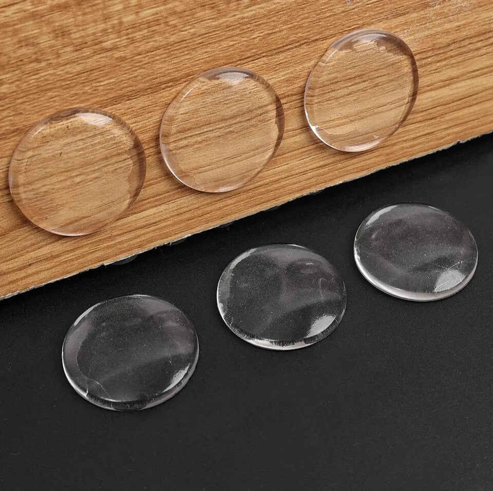 6x Türpuffer Türstopper selbstklebend Transparent Tür Wand Gummi Anschlag Puffer - Easy2sell - Deluxe