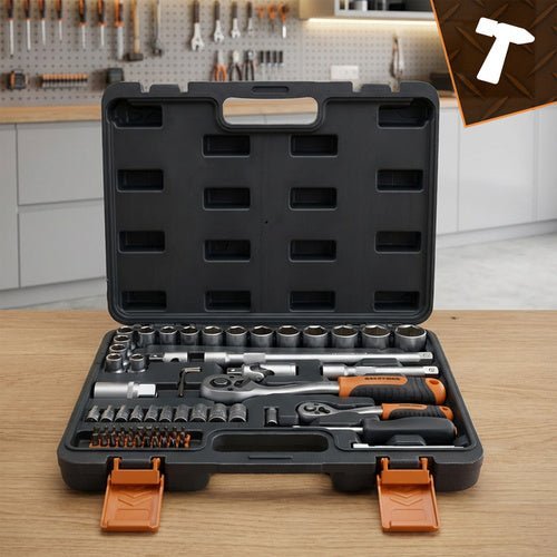 72 - teiliges Werkzeugset mit 72 - Zahn - Ratschen im Koffer - Easy2sell - Deluxe