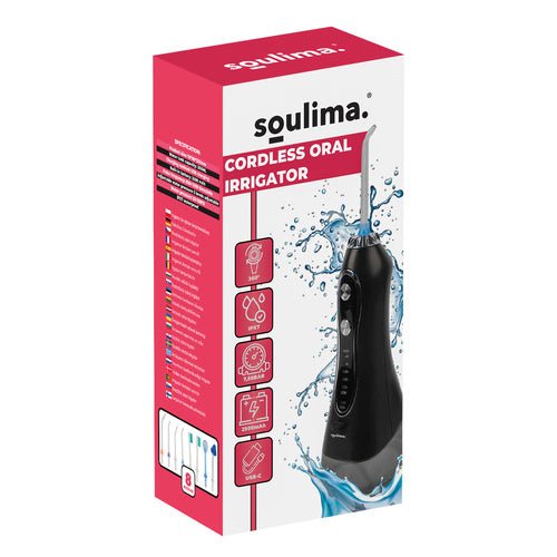 8 - in - 1 Munddusche mit Druckregulierung für optimale Hygiene schwarz - Easy2sell - Deluxe