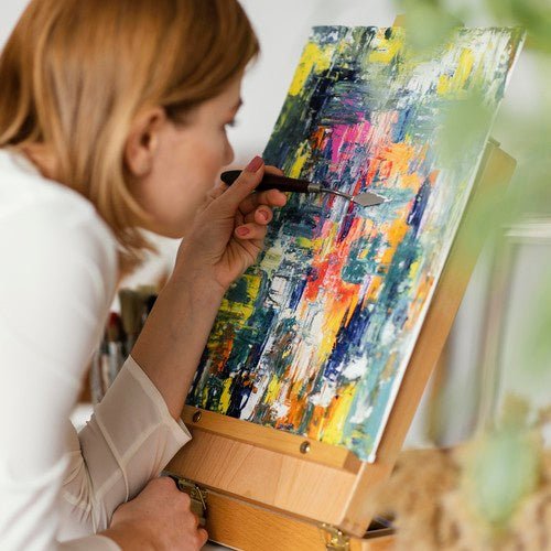 8er - Set Maltafeln für Mixed - Media - Technik, weiß - Easy2sell - Deluxe