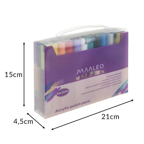 Acrylmarker - 24er - Set Maaleo 25790 - Easy2sell - Deluxe