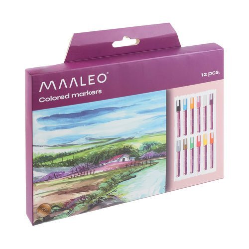 Acrylmarker Set – 12 Wasserfeste Acrylstifte für Stein, Glas und Keramik - Easy2sell - Deluxe