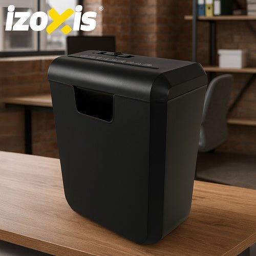 Aktenvernichter 10L – Automatischer Streifenschnitt P - 2 für 6 Blatt, Schwarz - Easy2sell - Deluxe