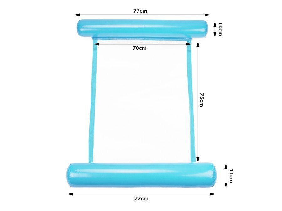 Aufblasbare Wasserhängematte Schwimmbett Wasserliege Luftmatratze Pool Lounge - Easy2sell - Deluxe