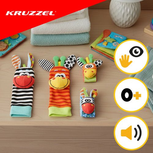 Babyrasseln - 4er - Set Kruzzel 25068 - Easy2sell - Deluxe